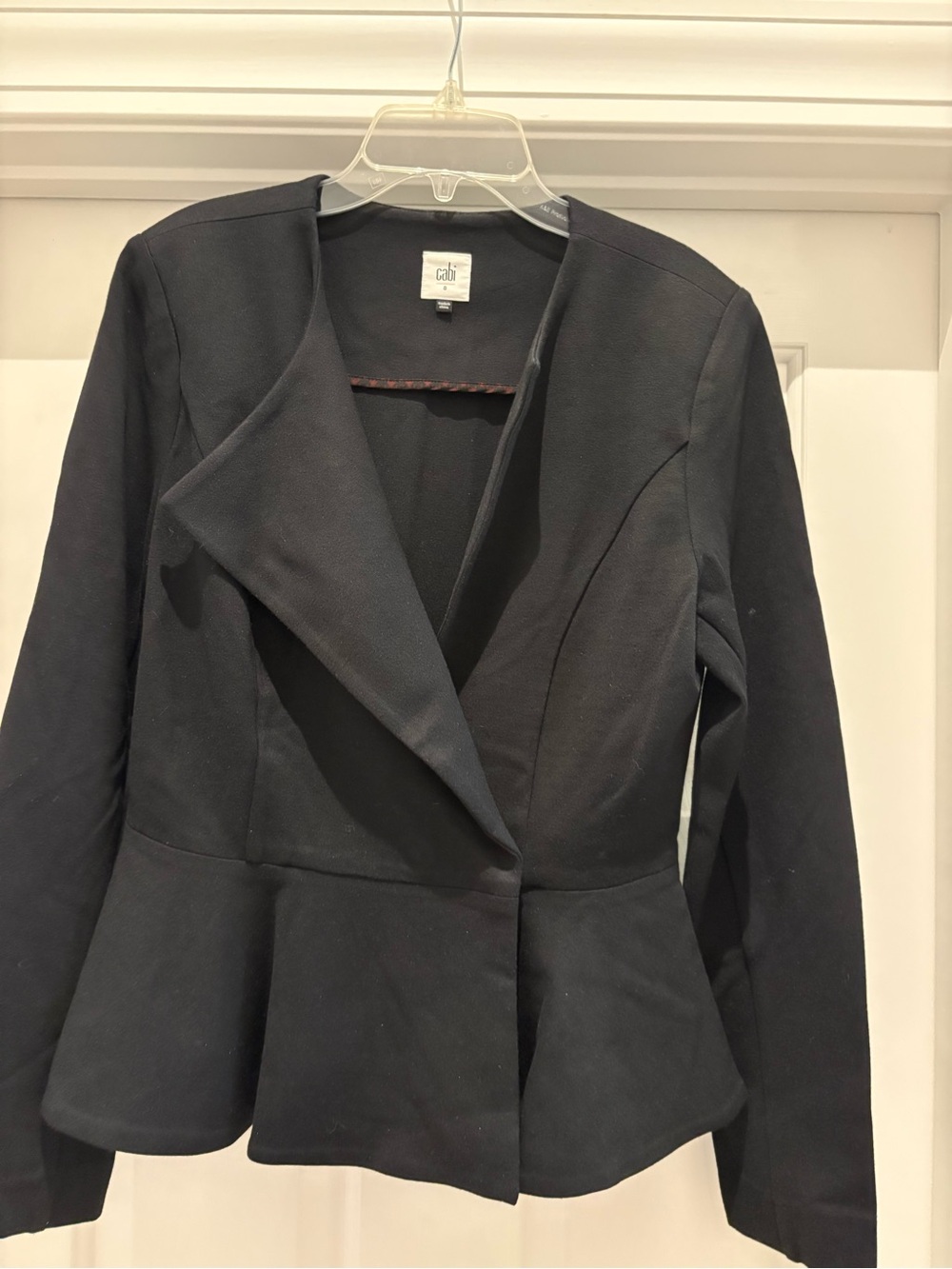 CAbi Black Peplum Blazer Jacket
